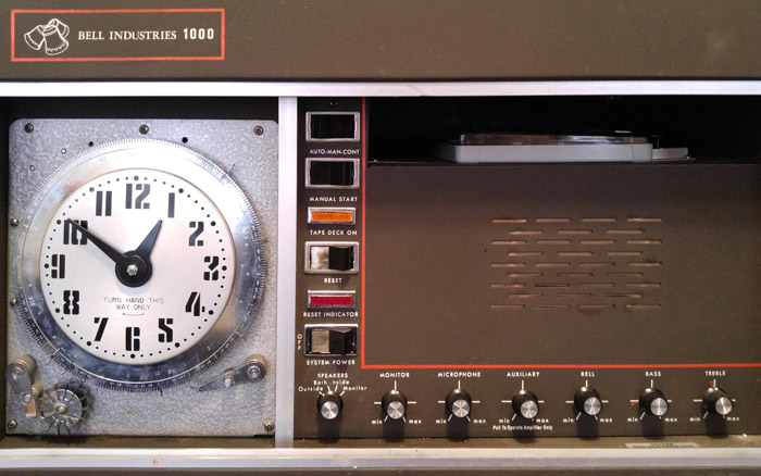 Old 8-track electronic chime system Old 8-track electronic chime system
