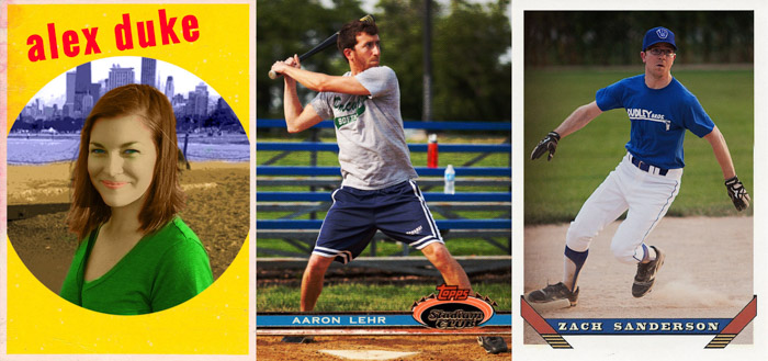 Alex, Aaron and Zach's baseball cards