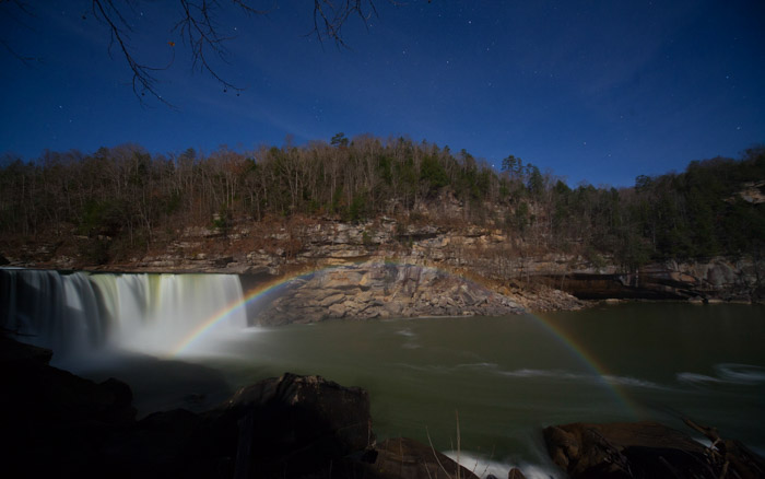 Moonbow over Cumberland Falls